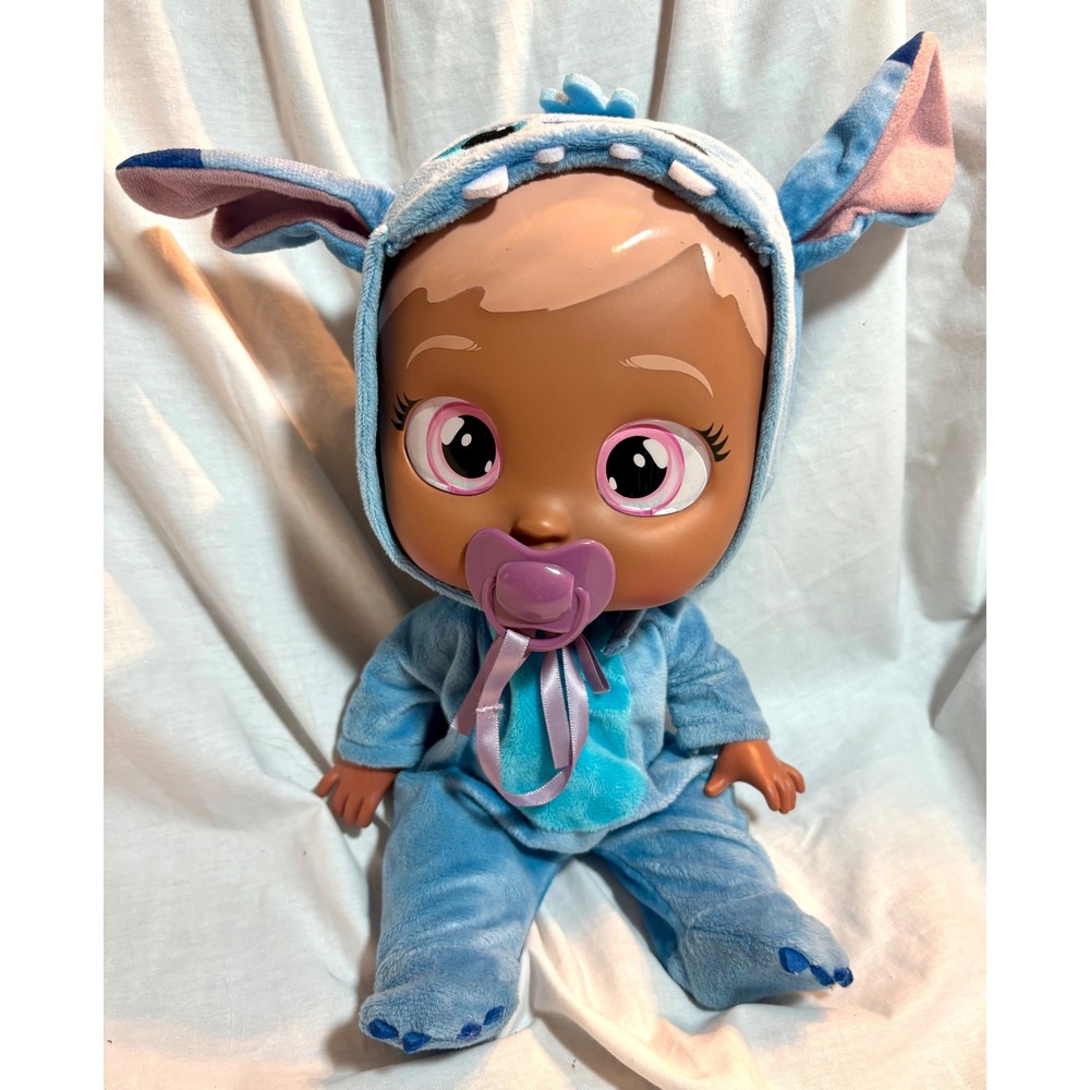 Cry Babies Disney Stitch Interactive Doll IMC Toys Onesie sounds real tears